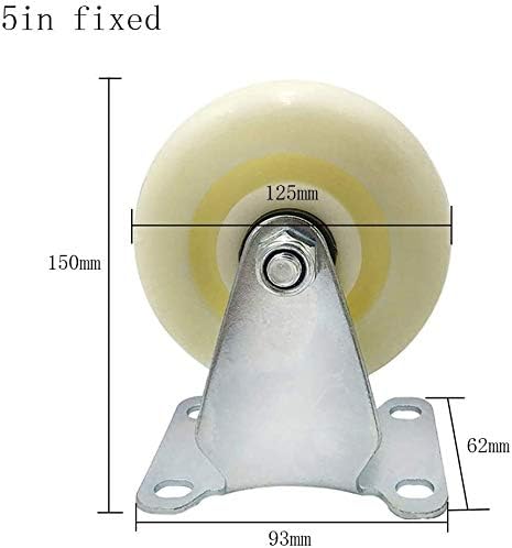 Джанти BENGKUI Комплект от 4-те мощни индустриални Джанти ротационни колелце с пылезащитным калъф и спирачка Здрави колела за офис стола