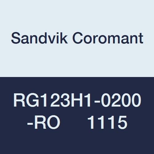 Е sandvik Coromant RG123H1-0200-РО 1115 Твердосплавная капацитет на рязане плоча с PVD покритие CoroCut 1-2 за профилиране, Радиус на
