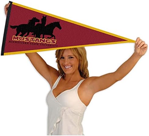 College Flags & Banners Co. Вимпел Mustangs щата Средния Запад