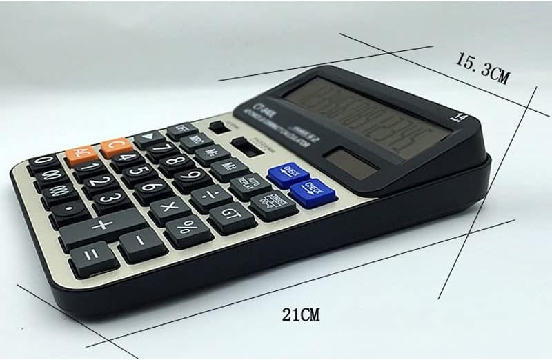 CUJUX 14-цифрен линеен калкулатор Механични бутони за Калкулатор с голям дисплей с голям Научен бутон Инструмент за изчисляване на Офис