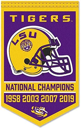 Банер 4-Кратни национален шампион на щата Луизиана по футбол LSU Тайгърс