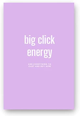 Бележник BIG CLICK ENERGY - Най-добрите линованный бележник за ежедневните записи, който ще ви помогне да постигнете вашите цели, да