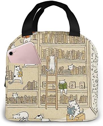 Коледна чанта за обяд с Котка под формата на Книга за Деня на Благодарността, За Жени, Момичета, Деца, Изолирано чанта За Пикник, Термосумка-Хладилник,