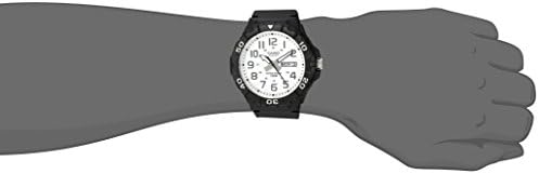 Мъжки ежедневни часовници Casio 'Diver Style' от кварцова смола, цвят: черен (модел: MRW-210H-7AVCF)