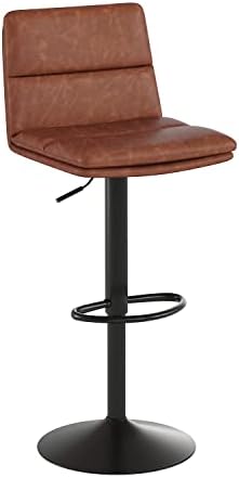 Комплект мебели Flash Hughes от 2 модерни продуктова столове търговски клас, с мека тапицерия от три години застаряването на коняк на