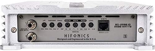 Hifonics BG-2500.1 D Brutus Gamma Моноблок Super D Клас 2500 W Автомобилна hi-fi Система Звукова Система Събуфър Усилвател Говорител