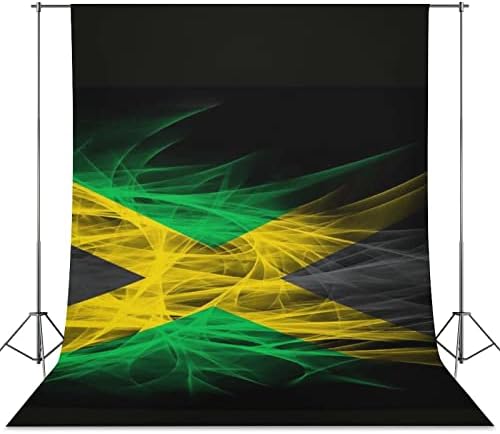 Ямайски Флаг Снимка Снимка Фон на Заден План Текстилен Завеса за Снимане на Видео Стрийминг на Живо Студио 56 x118