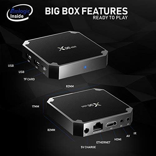 X96 Mini Android 7,1 TV BOX 1 GB 8 GB AMLOGIC S905W ЧЕТИРИЯДРЕН ПОДКРЕПА 2,4 G WIFI H. 265 X96MINI мултимедиен плейър