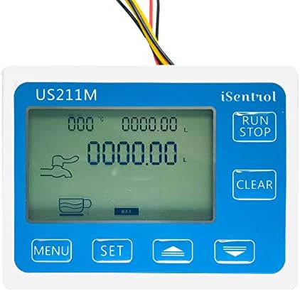 Цифров Разходомер От Неръждаема Стомана 304 ИНОКС Измерване със Сензор на Хол 9-200 л/мин G1 1/2