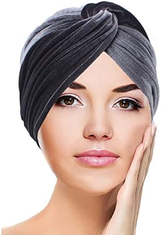 Velvet Тюрбан Химиотерапевтическая Шапчица за Жените, Предварително Навързани-шапки от Памук, шапки от Индия за Пациенти с Рак