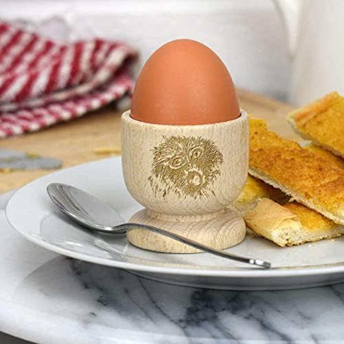 Дървена чаша за яйца Azeeda Потрясенное лицето Гиббона (EC00022186)