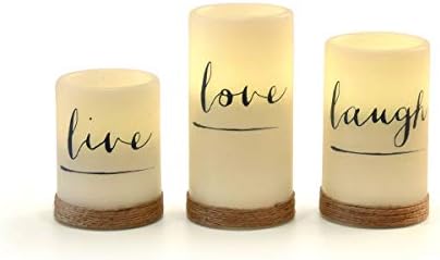 Flamelike candles - Беспламенные свещи - Комплект от 3 Блестящо led свещи, от настоящето восък, на батерии. Красив Начало Декор или подарък