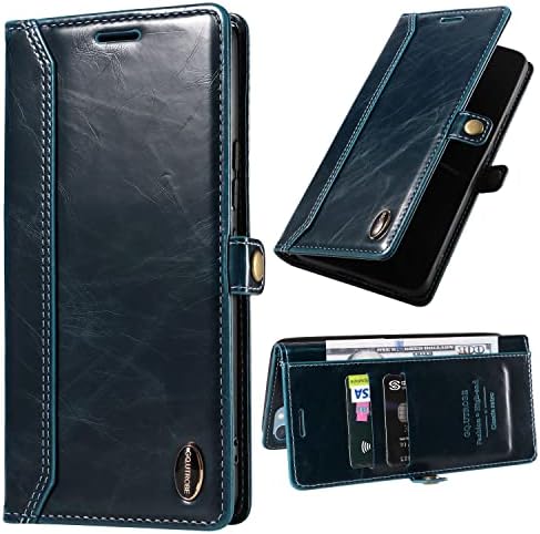 Чанта-портфейл XYX, Съвместим с iPhone 11, RFID-Блокиране на Ретро-Флип калъф за телефон от Изкуствена кожа с поставка за карти с памет