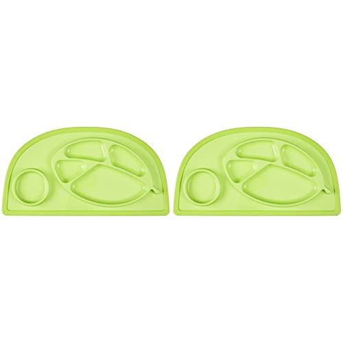 Универсална тава за малки гурме Infantino - Зелен - Не съдържа бисфенолаА, подходящ за хранителни продукти, е разделена на секции за