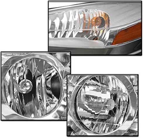 ZMAUTOPARTS за 2002-2007 Buick Rendezvous Сменяеми хромирани фарове налобные светлини с 6 сини led светлини DRL