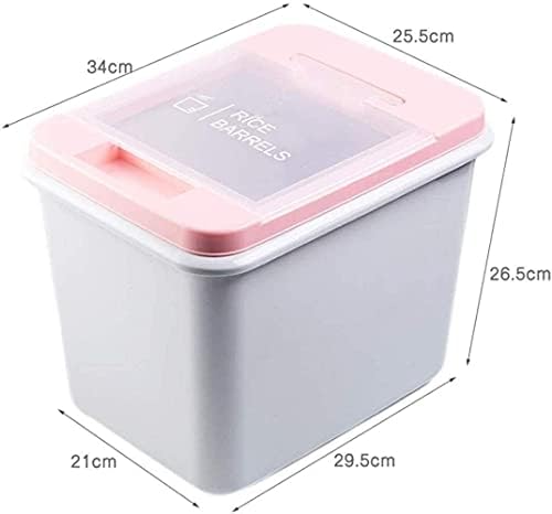 Кутия за съхранение на продукти Контейнер за съхранение на ориз Кухненско Строга Кофа за ориз С притискателния капака на Кофа за съхранение