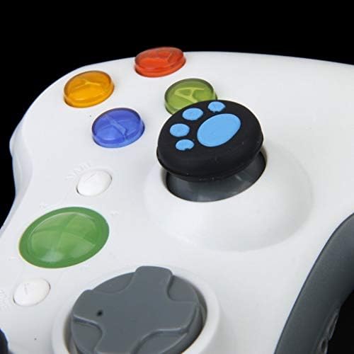 Дръжки за палец, Капачка за Джойстик, Капачки за Джойстик, Калъф за палците за PS4 PS3 Xbox ONE Xbox 360, PS2, Синя Котешка Лапа Куче