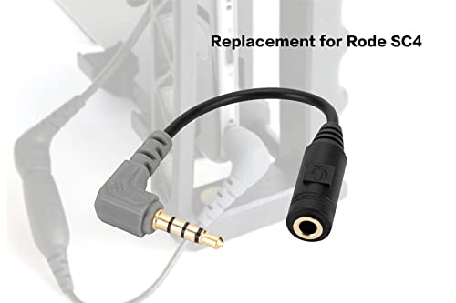 Преносим Микрофон, кабел UNCLE LIGHT SC4, 3,5 мм адаптер TRS-TRRS За свързване на смартфони, таблети с петличным микрофон Rode VideoMic