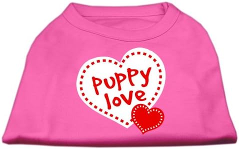 Риза с Трафаретным принтом Mirage Домашни любимци Puppy Love Ярко-Розов XL - 16L