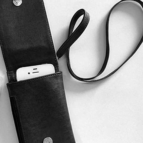 Средновековен Смел Щит Телефон В Чантата Си Портфейл Окачен Мобилен Калъф Черен Джоба