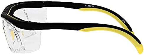 Защитни очила за четене 206YB с напълно Прозрачни увеличительными лещи, от 1,00 до 3,00 диоптър, Одобрени от ANSI Z87