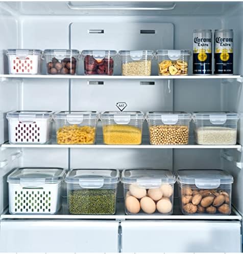 Контейнери за съхранение на плодове и зеленчуци в Хладилника, 3 броя, Контейнери за съхранение на храна в хладилника, Кутии-Организаторите,