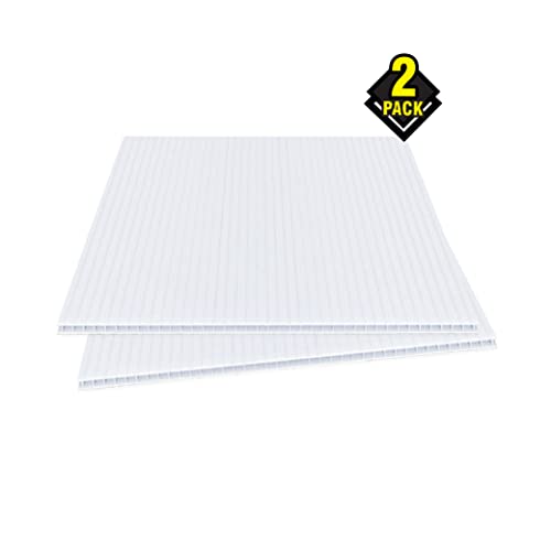Велпапе пластмасов лист - Плисирани пластмасова дъска, 4 мм Бяло коропластовая плака 12 x 12 Инча, Листа от Коропласта - Знаци от пластмаса,