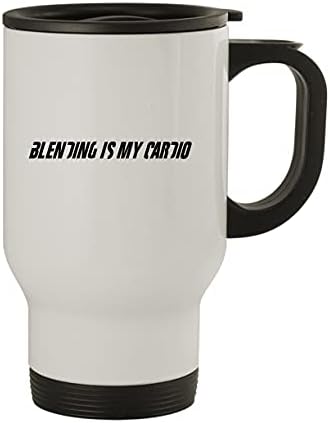 Molandra Products Blending Is My Cardio - Пътна Чаша от неръждаема Стомана за 14 грама, Сребриста