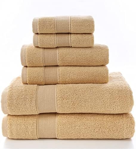 Комплект кърпи за баня от памук DSFEOIGY, Бяла, Баня, 2 Големи Хавлиени кърпи за баня, 2 Кърпи за Ръце, 2 Гъба, Впитывающее Кърпа за