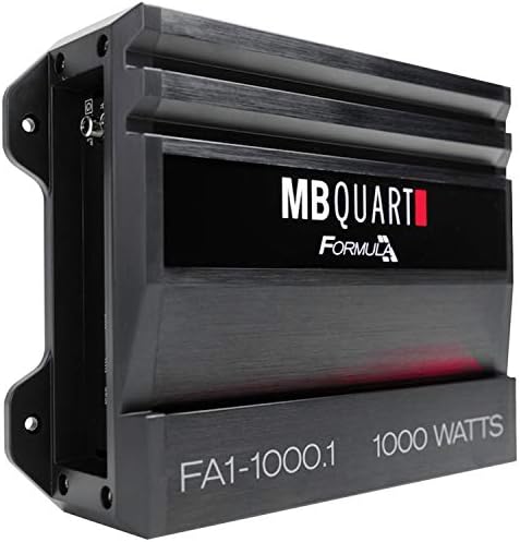 Моноканальный авто аудиоусилитель MB Quart FA1-1000.1 (черен) - Усилвател клас SQ, мощност 1000 W, стабилност на 1 Ом, Регулируем впръскване