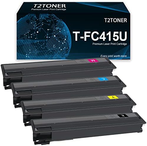 T2TONER Рециклирана тонер касета T-FC415U за да замени принтер Toshiba E-Studio 2515AC 3015AC 3515AC 4515AC 5015AC. 4 PC