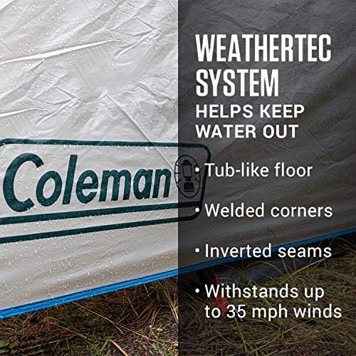 Палатка за къмпинг Колман Cabin с екран устойчив на атмосферни условия Room