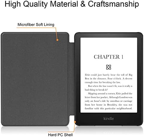 Калъф за Kindle Oasis 10-то поколение, Защитен калъф с панти капак за електронни книги Kindle, Ултра-Защитен калъф с функция за автоматично