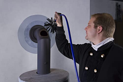 Набор от въртящи се четки Wohler M10-16' | Инструмент за почистване на въздуховоди и вентилационни отвори сушилни | С храненето от бормашини