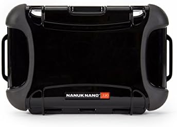 Водоустойчив голям твърд калъф серия Nanuk 330-0001 Nano за телефони, фотоапарати и електроника (черна)