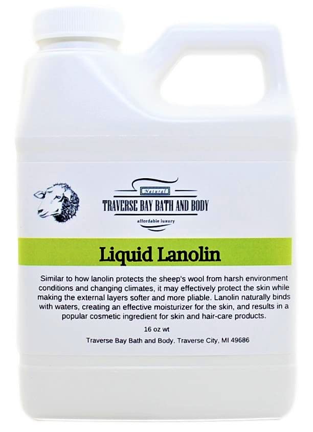 Ланолиновое масло 16 унции Ланолиновое масло омекотява кожата и е добър влагозадържащ.