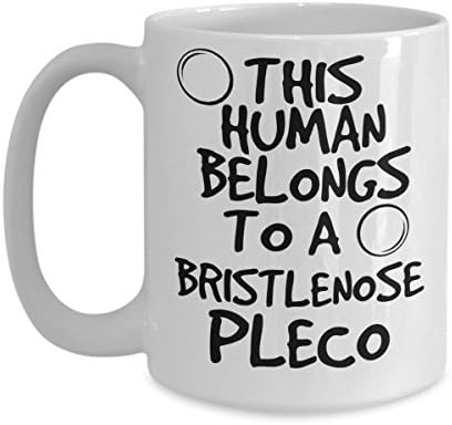 Чаша Bristlenose Pleco - Бяла Керамична Чаша за чай и кафе на 11 грама - идеален За пътуване И подаръци