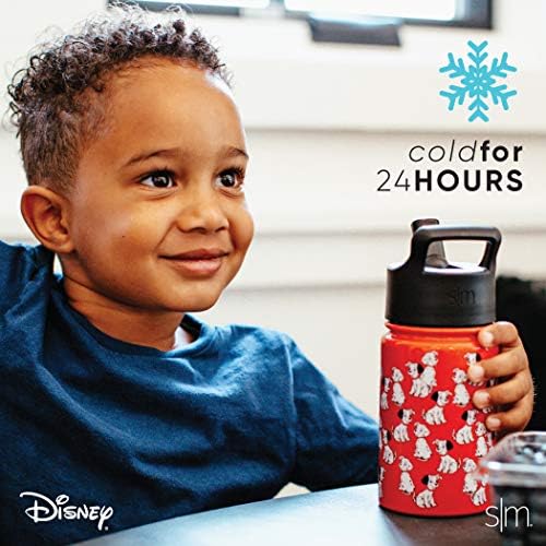 Просто Модерна Детска Бутилка за вода Disney Princess Са със Сламен капак | Множество Случайна Чаша от Неръждаема Стомана за училище