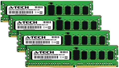 Комплект оперативна памет A-Tech обем 64 GB (4x16 GB) за Supermicro X10DRD-LT-DDR4 2400 Mhz PC4-19200 ECC с регистрация RDIMM 1Rx4 1.2