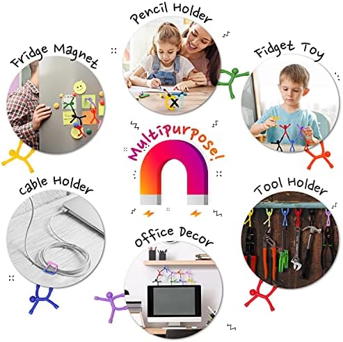 MagMen Многофункционални Магнитни Играчки-Неспокойни за Пътуване и Магнити за Хладилник, 20 Комплекти за Момичета и Момчета на възраст