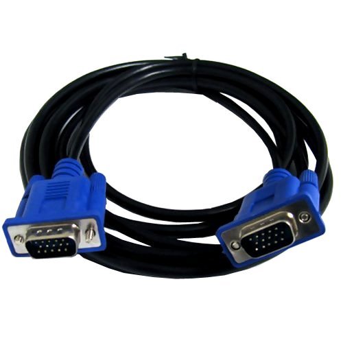 Importer520 Синьо Гнездо удължителен кабел за монитор VGA Мъжки /Male (5 МЕТРА / 5 фута) за Xbox 360
