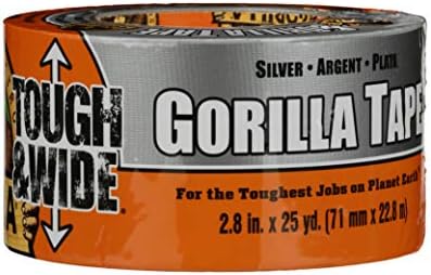 Тиксо Gorilla Tough & Wide, 2,88 x 25yd, Сребриста, (1 опаковка)