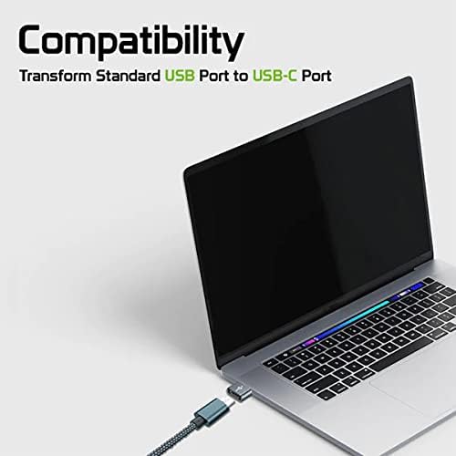 Бърз USB адаптер-C за свързване към USB-порт, който е съвместим с вашите Oppo а a53 5G за зарядни устройства, синхронизация, OTG-устройства,