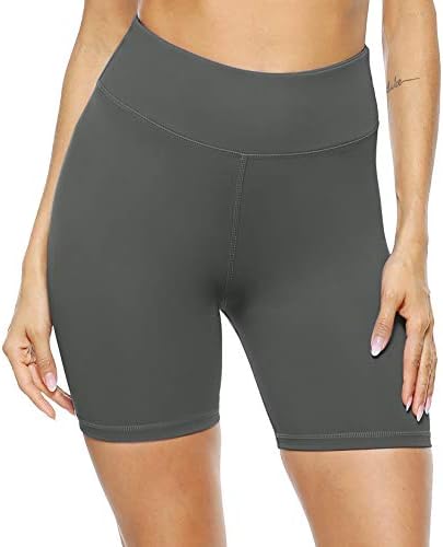 Дамски спортни къси панталони за йога PERSIT с принтом и висока талия, 2 Потайных джоба си, Матови, Спортни къси панталони за контрол