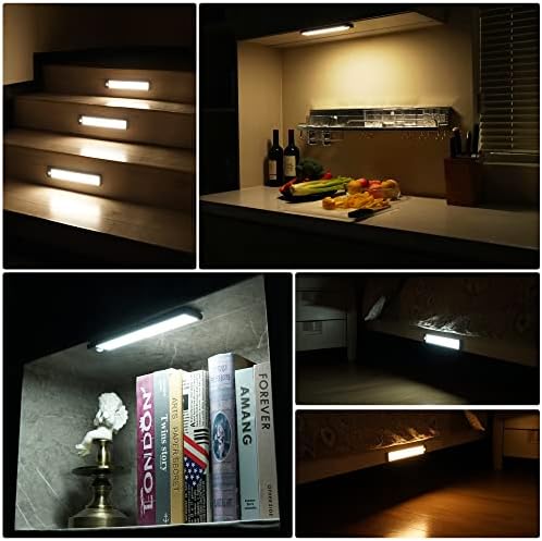 MOSTON 36LED Лампа за шкаф с регулируема яркост, 3 цвята (студено бял/ натурален / топла светлина), Сензор за движение, Нощно осветление,