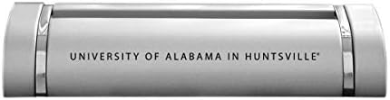 LXG, Inc. Университета на Алабама в Хънтсвил-Настолна визитница - сребърен