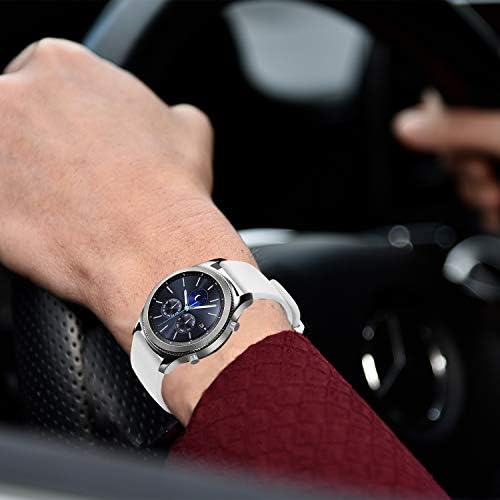 Каишка за часовник JIELIELE 20 мм и 22 мм за мъже и жени, Силиконов Спортен Взаимозаменяеми каишка за смарт часа, съвместим с Samsung