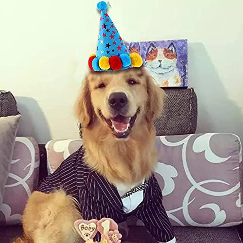 Аксесоари за парти в чест на рождения Ден на кучета, колекция от Шапки-Bandhan за рождения Ден на Кучета, Дрешки на 1-ви Рожден Ден на