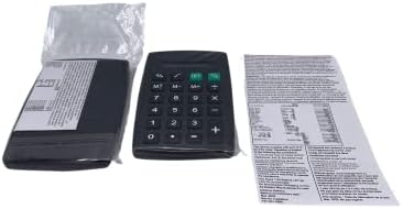 Черен джобен калкулатор (батерия в комплекта) Восьмизначный (8)-цифрен дисплей (4,5 х 2,75) - 2 опаковки
