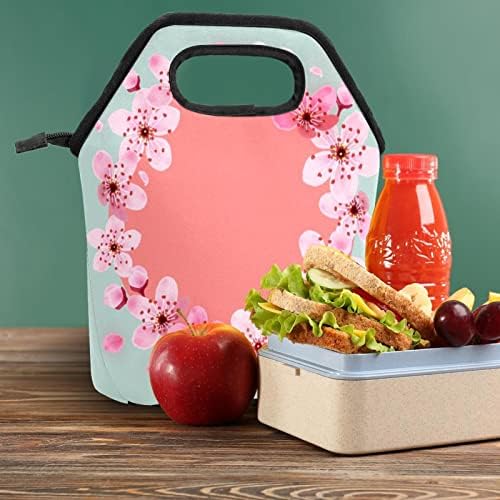 Дамски Чанта за обяд GUEROTKR, Кутия за Обяд за мъже, Дамски Кутия за Обяд, розово цвете модел с формата на пръстен